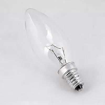 12x 15w E14 Lampada A Candela Trasparente Bianco Classico Incandescente Lampadina