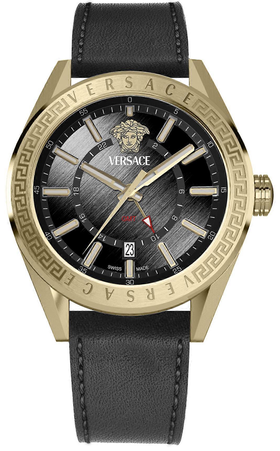 Versace VEAFA0224 V-Code GMT watch 42 mm