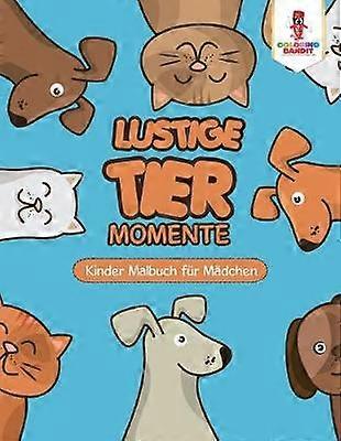 Lustige Tier Momente Kinder Malbuch fr Mdchen