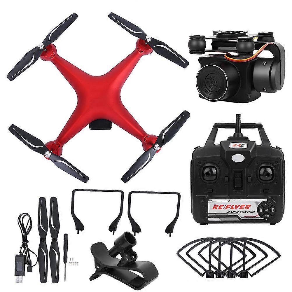 S32T 2.4GHz Wifi FPV HD Camera Altitude Hold Quadcopter RC Drone (Red 500W Camera)
