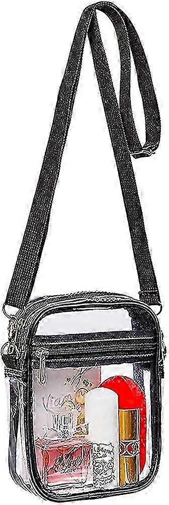 Clear Shoulder Bag with Adjustable Strap, Transparent Waterproof
