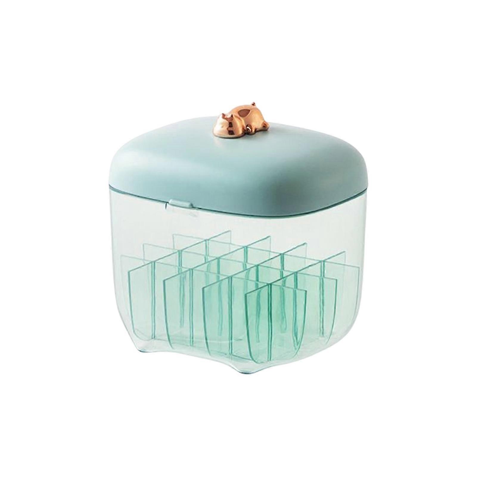 Acrylic Lipstick Holder with Lid with Removable Compartment Design for Vanity Counter Top