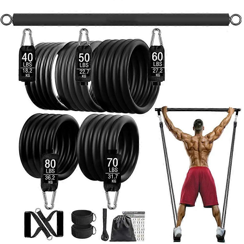 Nneoba 300lb Fitness Booty Resistance Elastic Band Set For Home Gym Exercise
