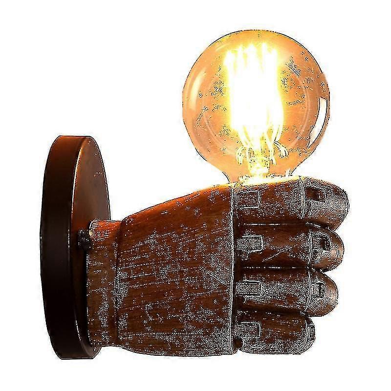 Wall Lamp Without Bulb Retro Right Hand Shape