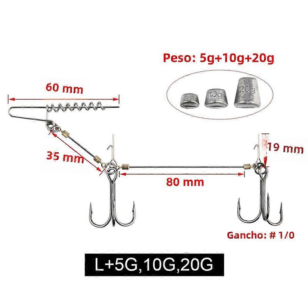 Pike Spinning Fishing Rig With Soft Lures And Swimbait Lure Rod With Weights 5g 7g 10g 15g 20g Suitable For River Lake And Sea Fishing