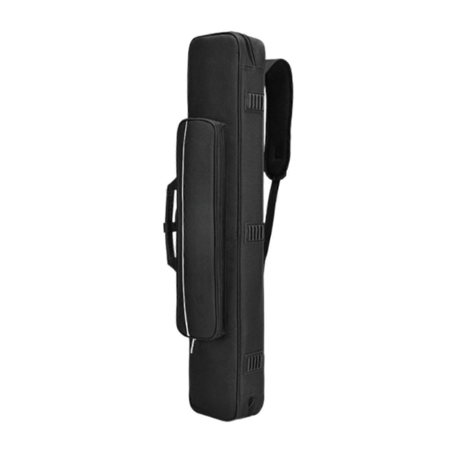 Billiard Cue Case Handheld Anti Scratch with Shoulder Strap Protective Pouch Black