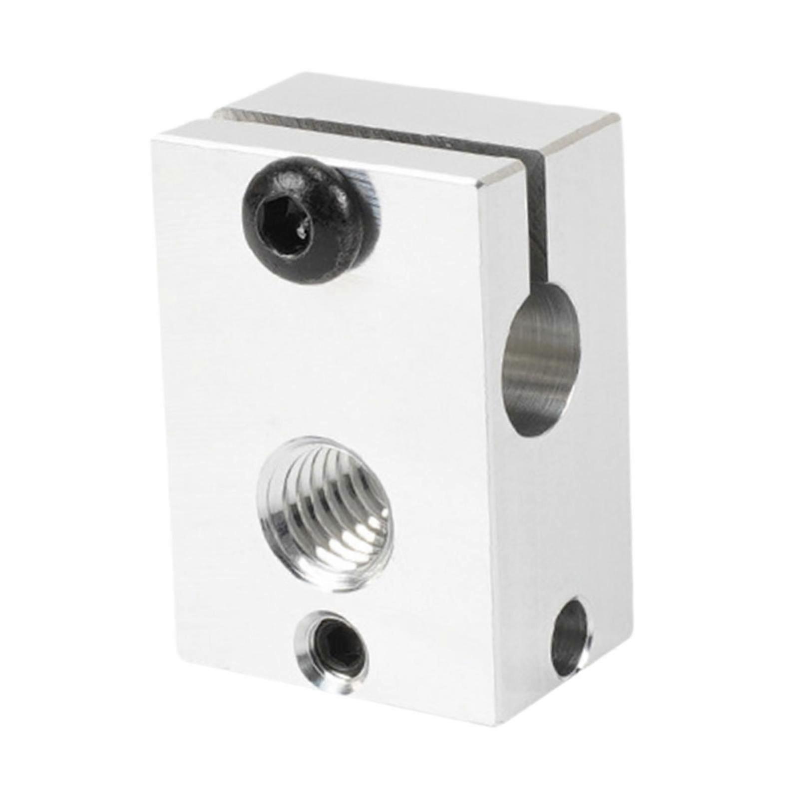 3D Printer Block for PT100 V6 PT100 High Temperature Resistant Heating Block Aluminum