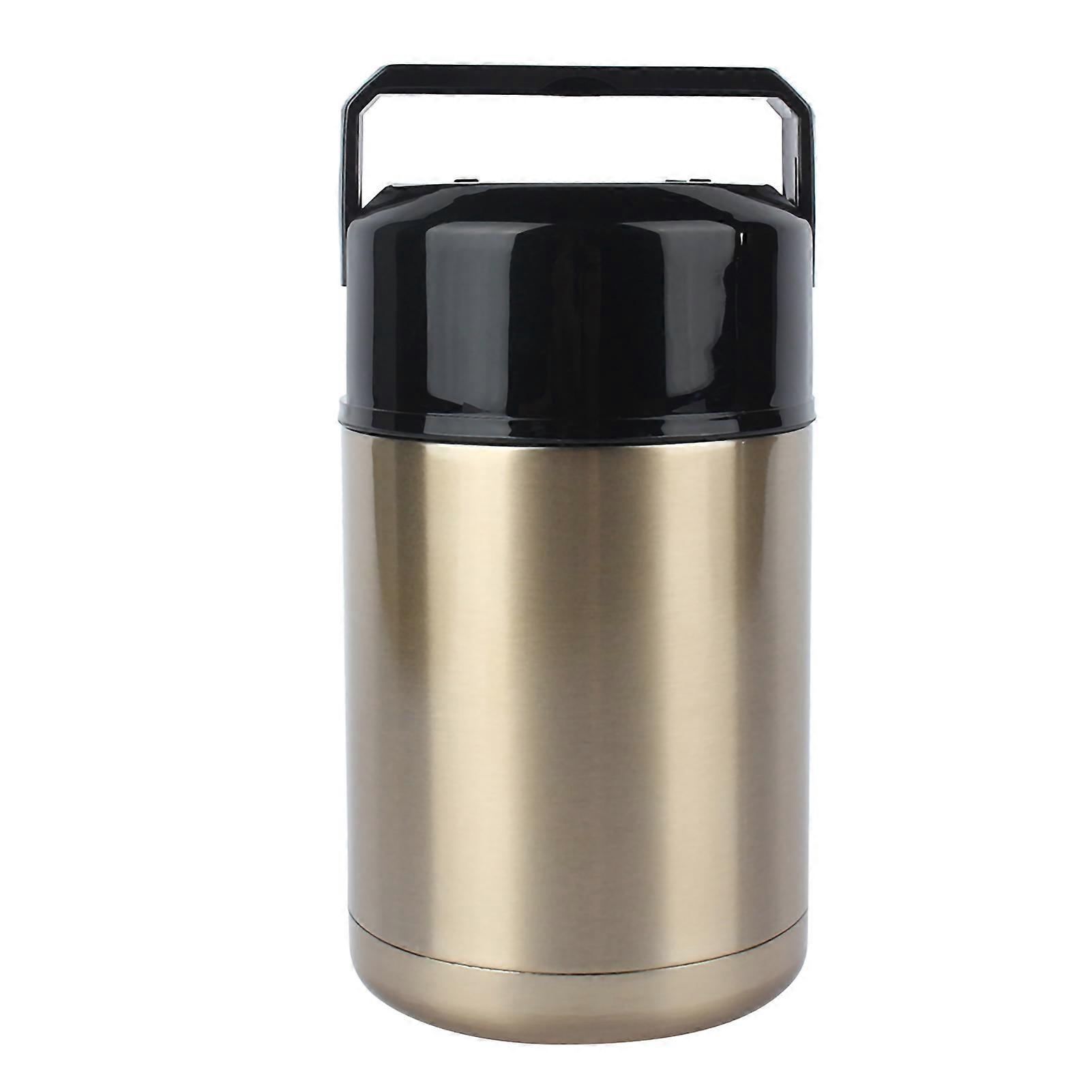 1000ml Stainless Steel Vacuum Thermos Lunch Box with Insulated Soup Container and Smoldering Mug Design