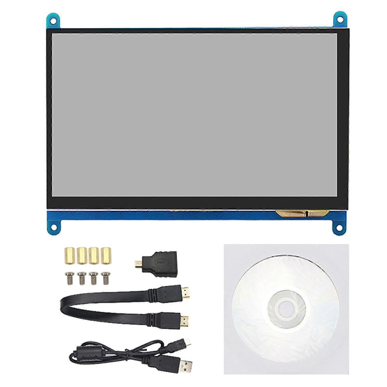 Touchscreen 7" IPS-Display, 1024x600 4B/3B+ und kleine Computer-Laptops