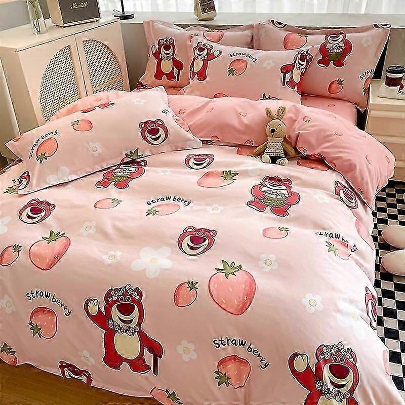 i525 Bed Sheets girl series bedding set 3D digital printing duvet cover three-piece set 100% polyester comforter sheets supplies Bed Sheets ggr525