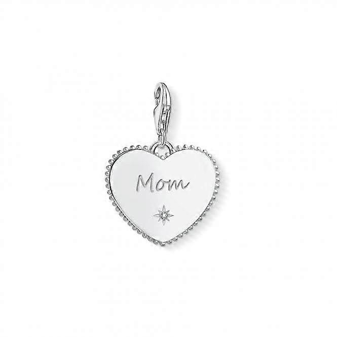 Thomas Sabo Charm Club 银色氧化锆吊坠 1685-051-21
