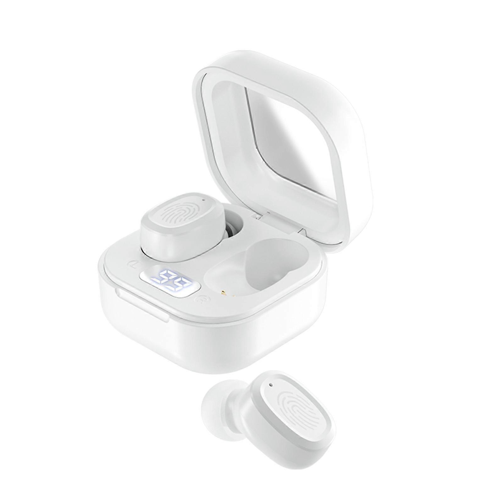 5.0 Wireless Bluetooth Headset LED Digital Display Charging Bin Low Latency Noise Cancellation HD Calls PUW0574