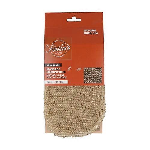 Natural thick linen body glove 1 unit