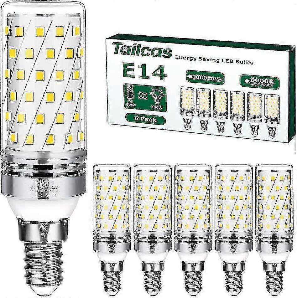 Lâmpada LED E14 com Base de Parafuso 16w Cool White 6000k 1200lm, Não Regulável Sem Cintilação, AC 220 - 240v