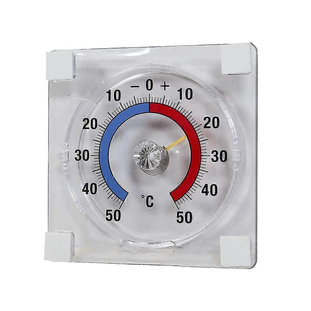Thermometer am Fenster kleben