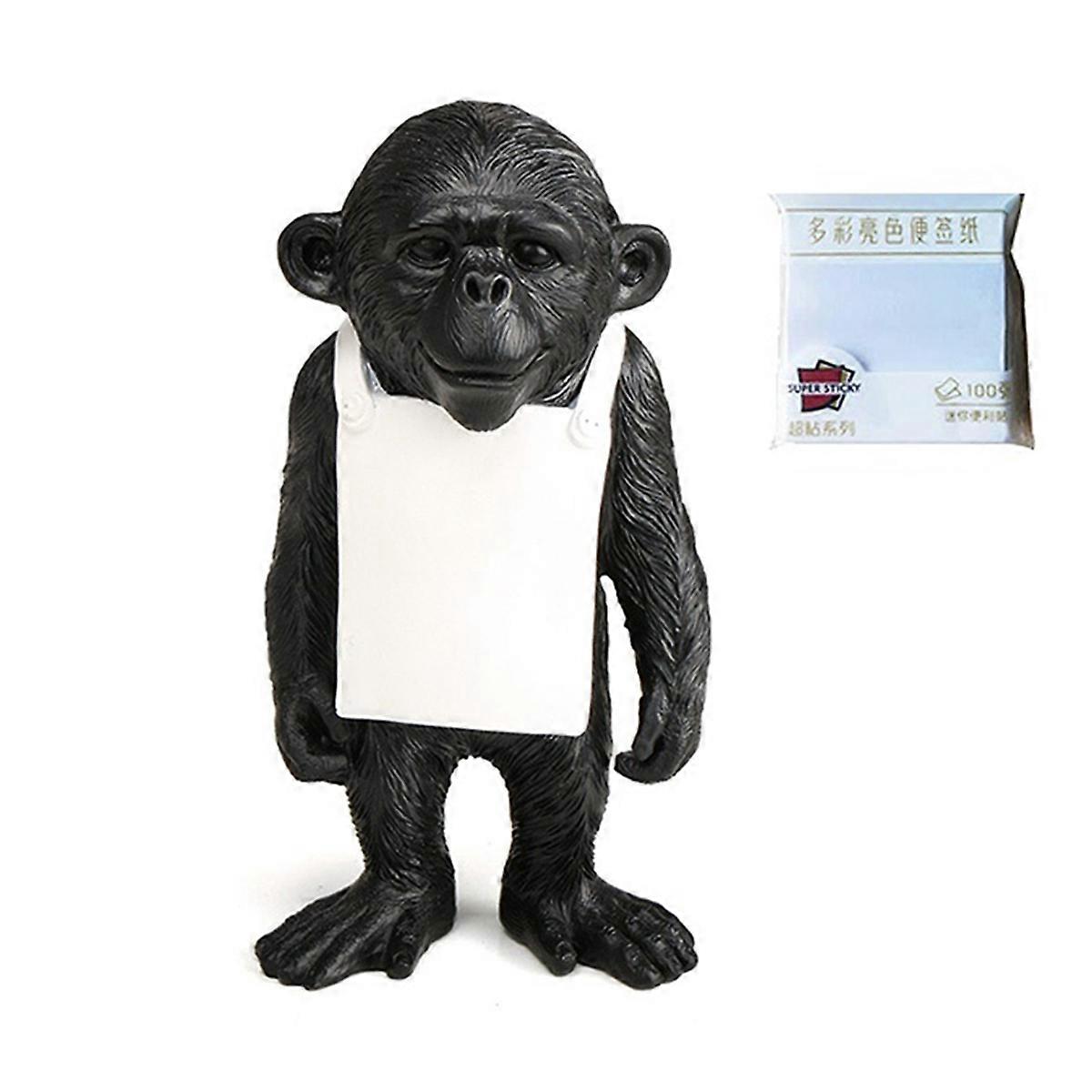 Animal Art Sculpture Desktop Statue Sticky Note Memo Board Black
