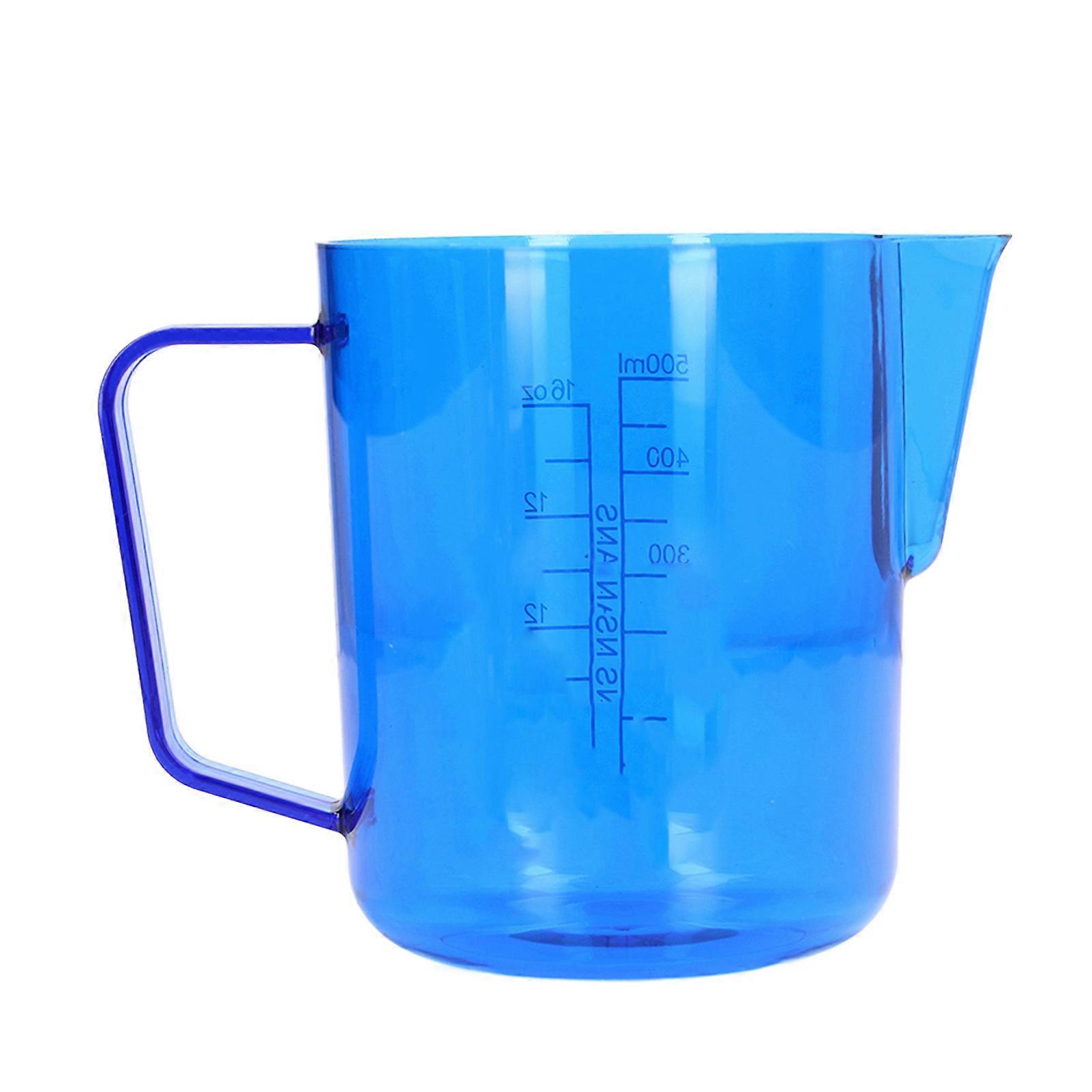 600ml Blue Acrylic Coffee Pitcher - Eagle Spout, Durable & Shatterproof