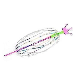 Variety Magic Flashing Twisted Bubble Wand Light-up Spin Rainbow Bubble Ball Toy For