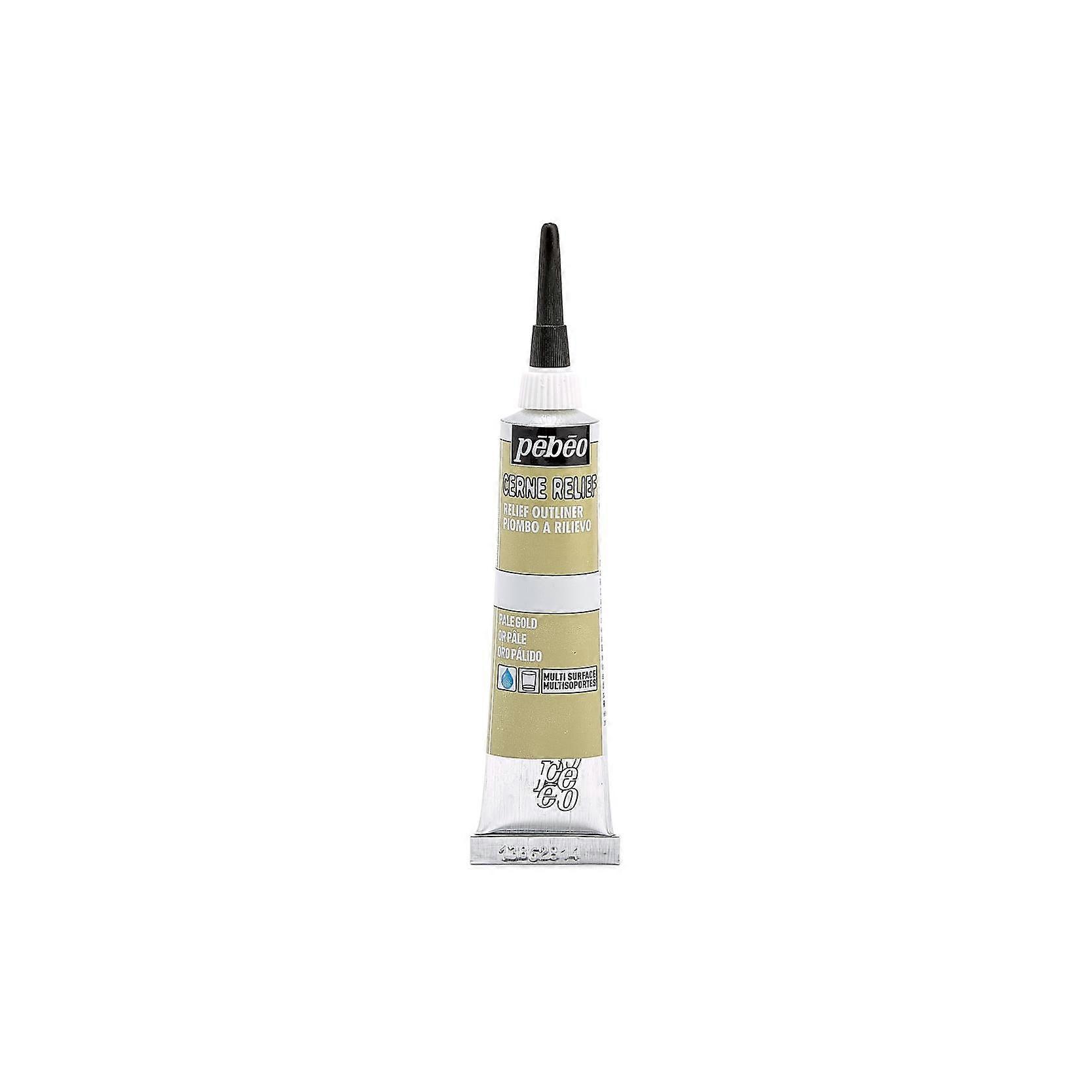 Pebeo Cerne Relief Outliner 20ml, Pale Gold