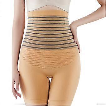Frauen Hohe Taille Bauchkontrolle Shapewear Shorts Selbsterhitzende Körperformerin Butt Lifter Oberschenkel Schlanker Kompressionsunterwäsche Farbe XL