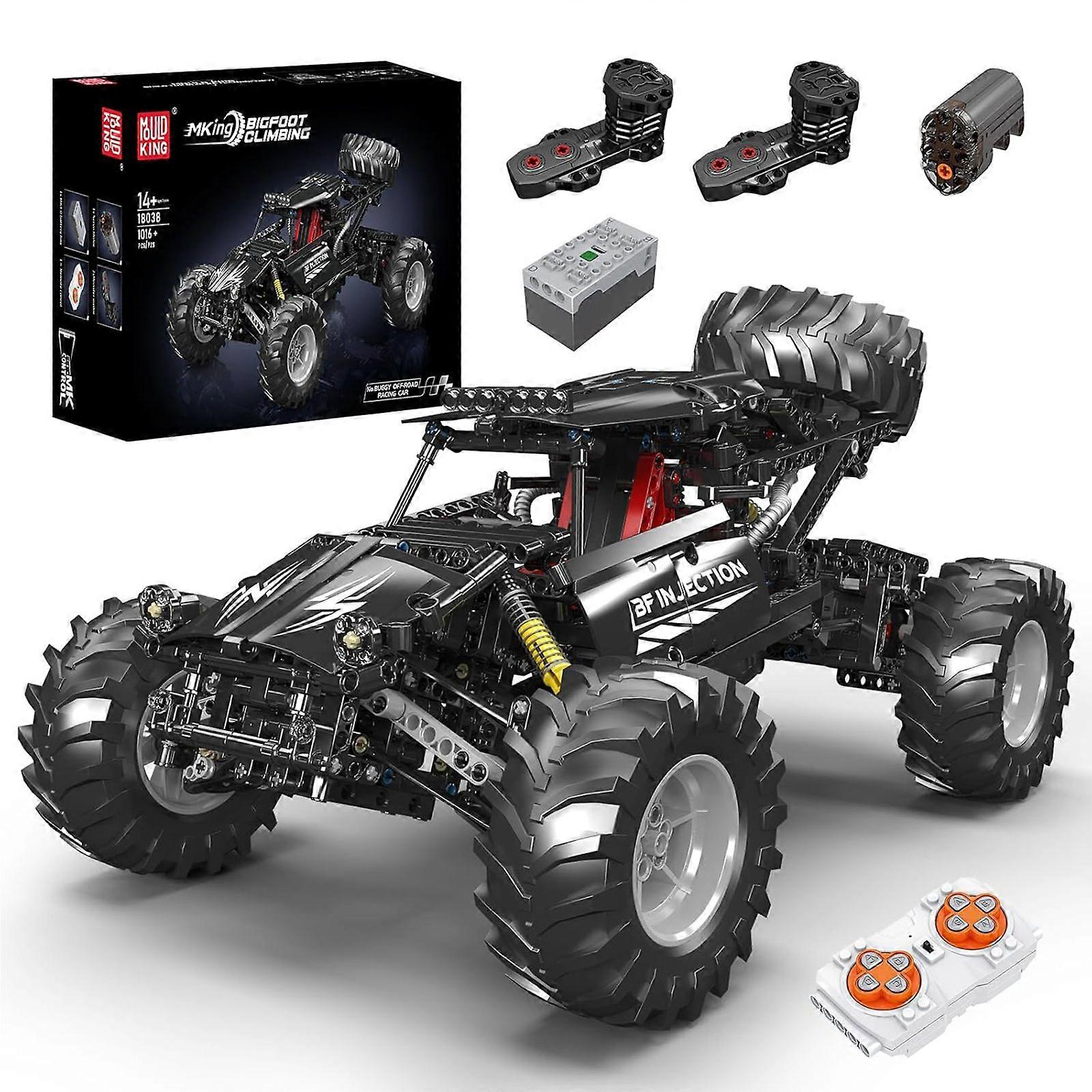 Mould King Bigfoot 4x4 Technic Kit - 1016PCs Off-Road Buggy with 3 Motorized Engines, Mechanical Climbing Vehicle Model for Adults & Teens 14+, STEM B