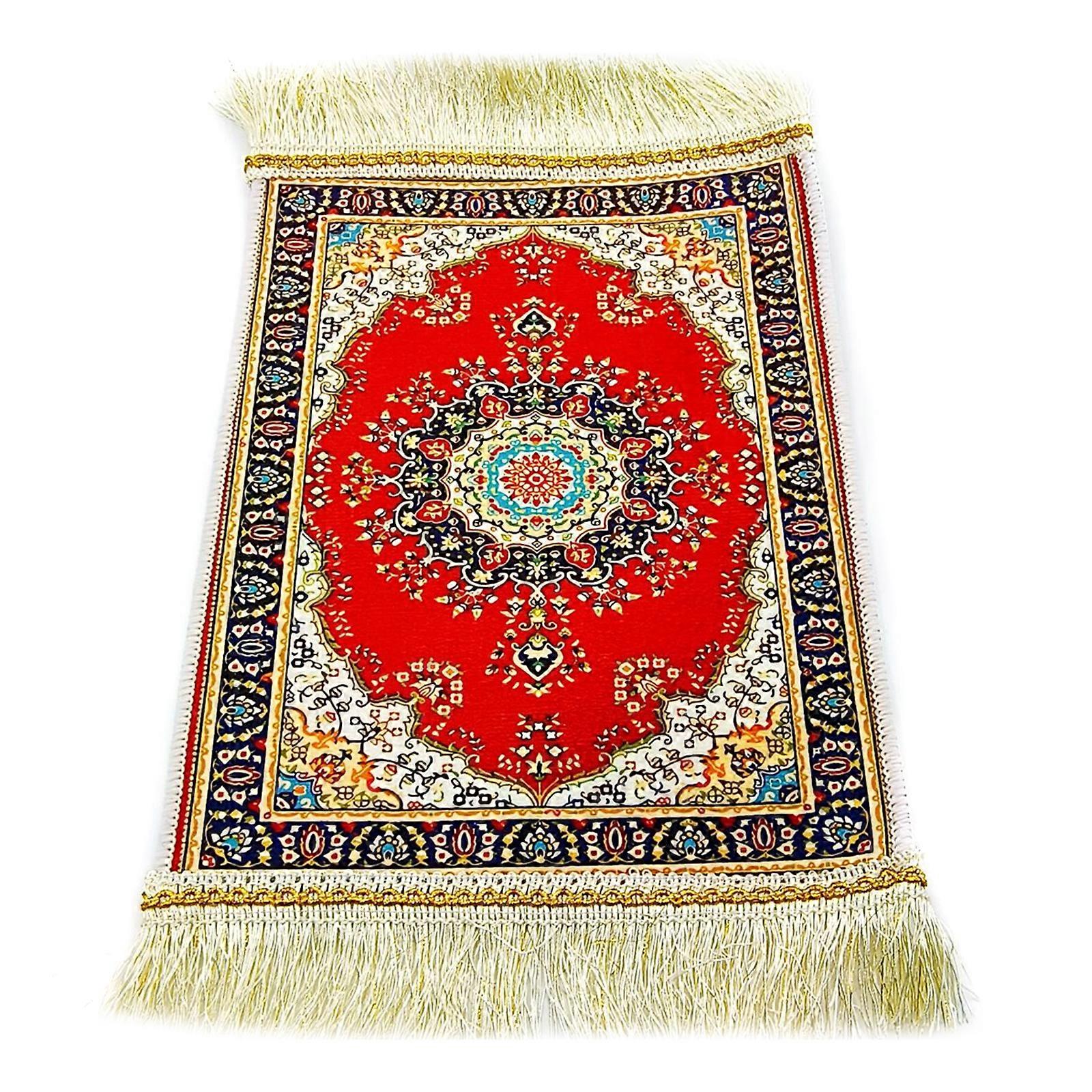Prayer Mat Praying Rug Carpet Colorful and Slip Proof 40x30cm Small Worshiping Mat For Bayram Gift Optional Color  Red