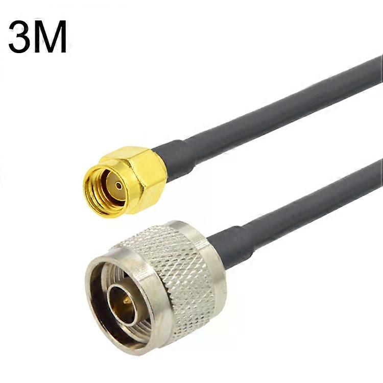 RP-SMA Male to N Male Coaxial Adapter Cable-3m RG58 Cable Length
