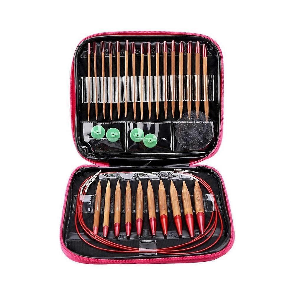 Interchangeable Knitting Needles, Bamboo Knitting Needles, Ergonomic Design, Kit