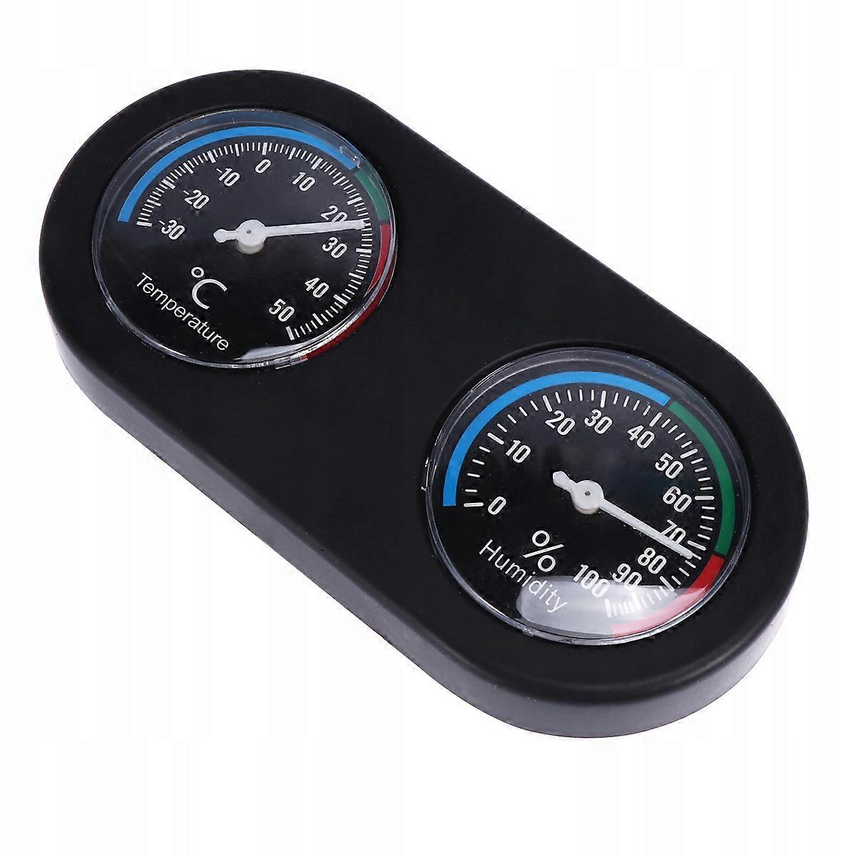 Termometer og hygrometer for reptilterrarium svart