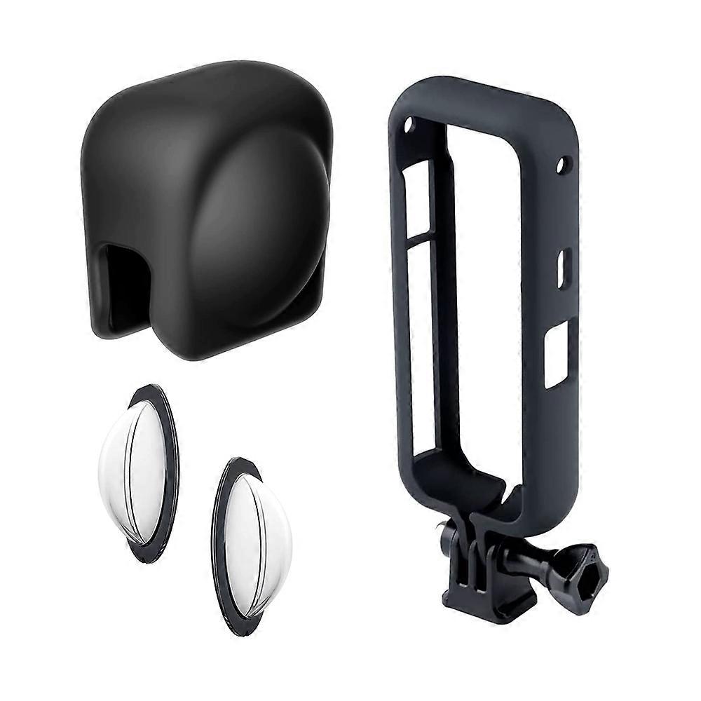 Insta360 X3 Lens Protector Set with Protective Cap and Protective Frame Anti-Shock Accessories for 360 Video Camera