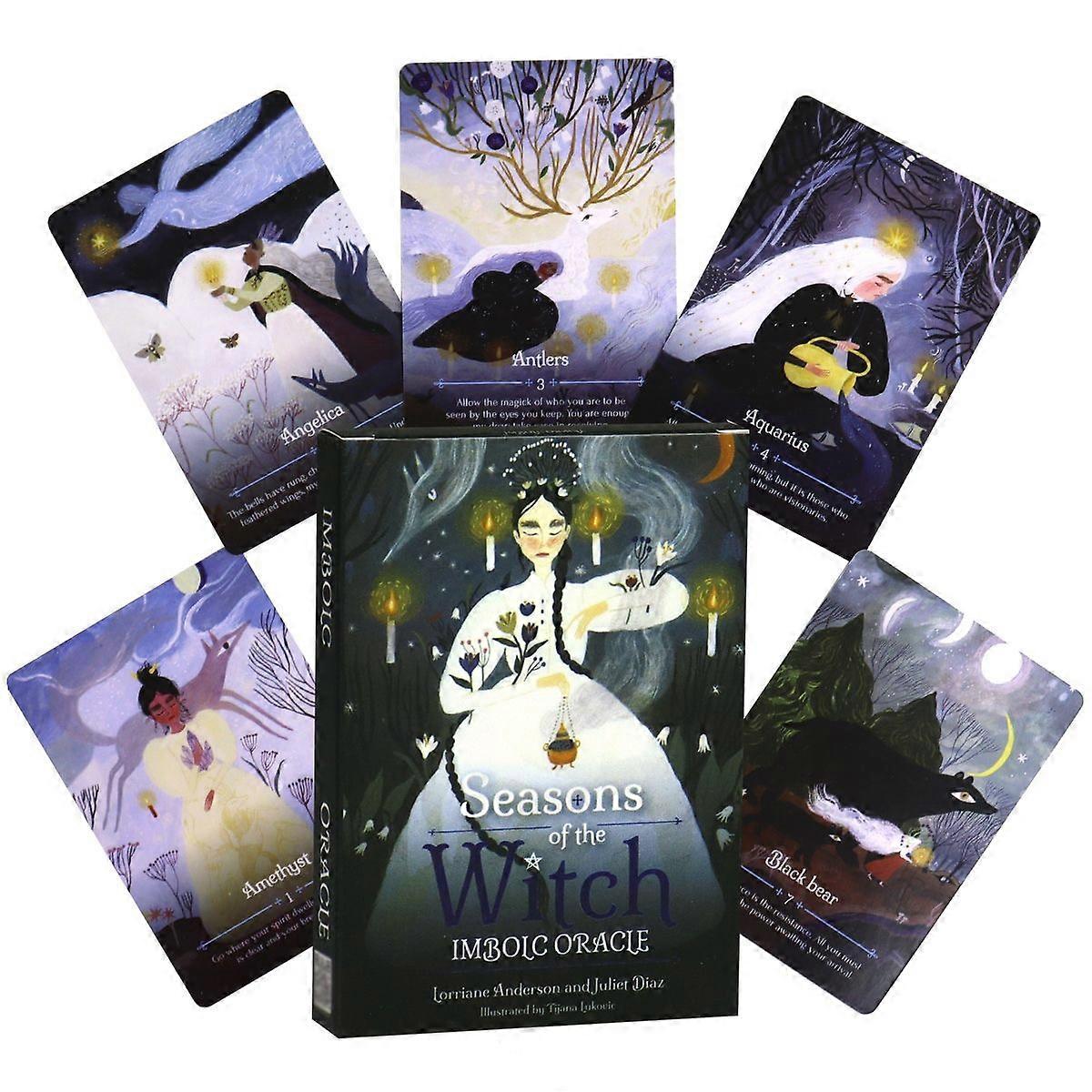 Witch Oracle Cards: Candlemas Divination Deck - Seasons Wisdom
