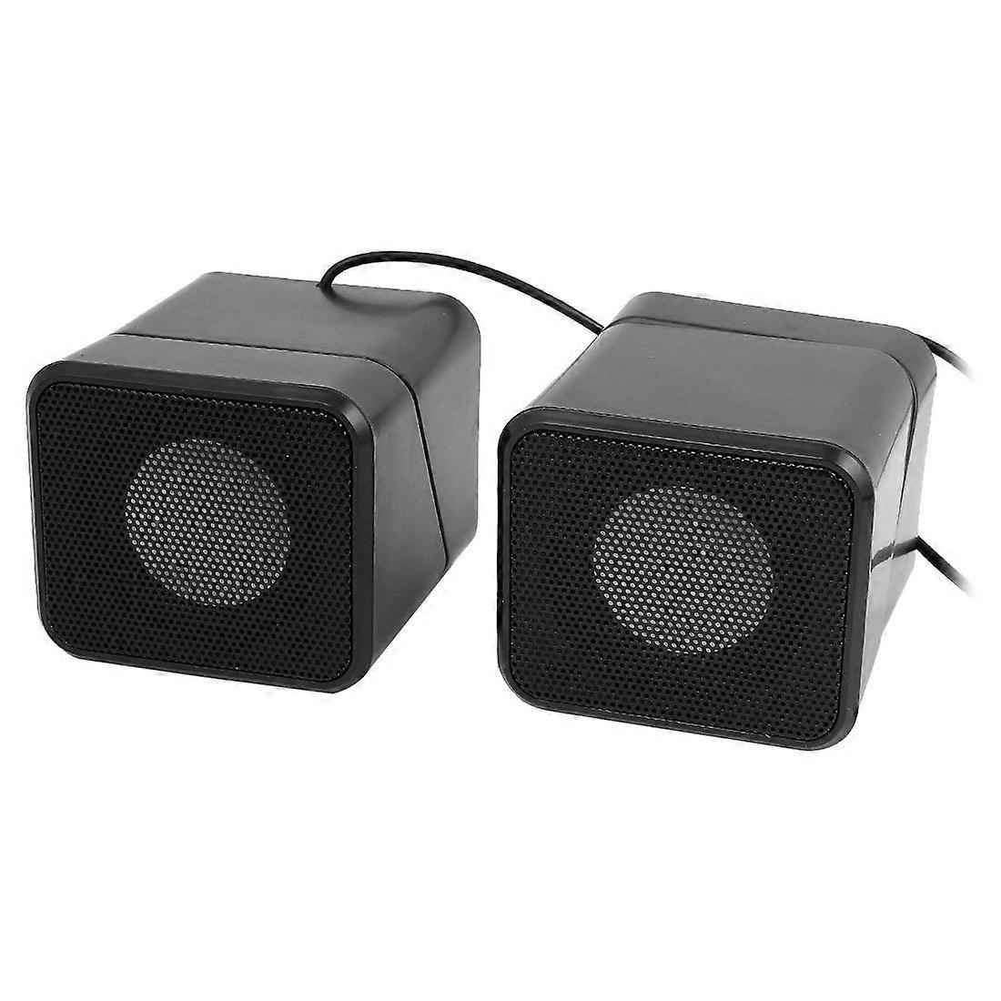 Cube 180 Degree Rotation Design Mini Multimedia Speaker Black 2 Piece Model B5F 4A4 70A 52C F00