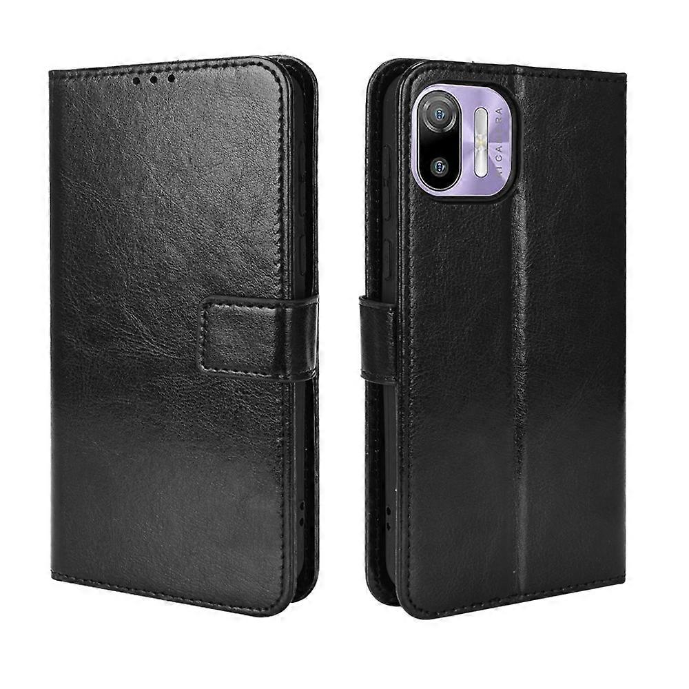 For Ulefone Note 6/ Note 6P Retro Crazy Horse Texture Leather Phone Case