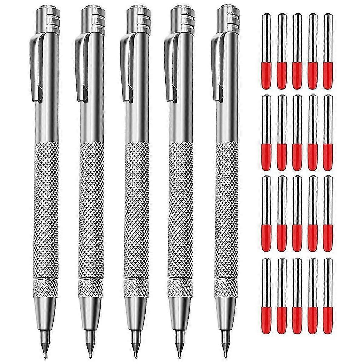 5+20pcs Tungsten Carbide Metal Scribe Scriber Tool Engraving Pen Set, No Need Sharpening
