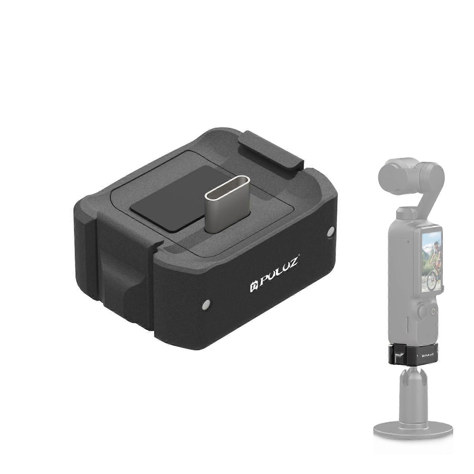 OSMO Pocket 3 Charging Adapter Base For DJI Pocket 3, Aluminum Alloy Bracket, USB-C Dock, 1/4-20 Tripod Hole