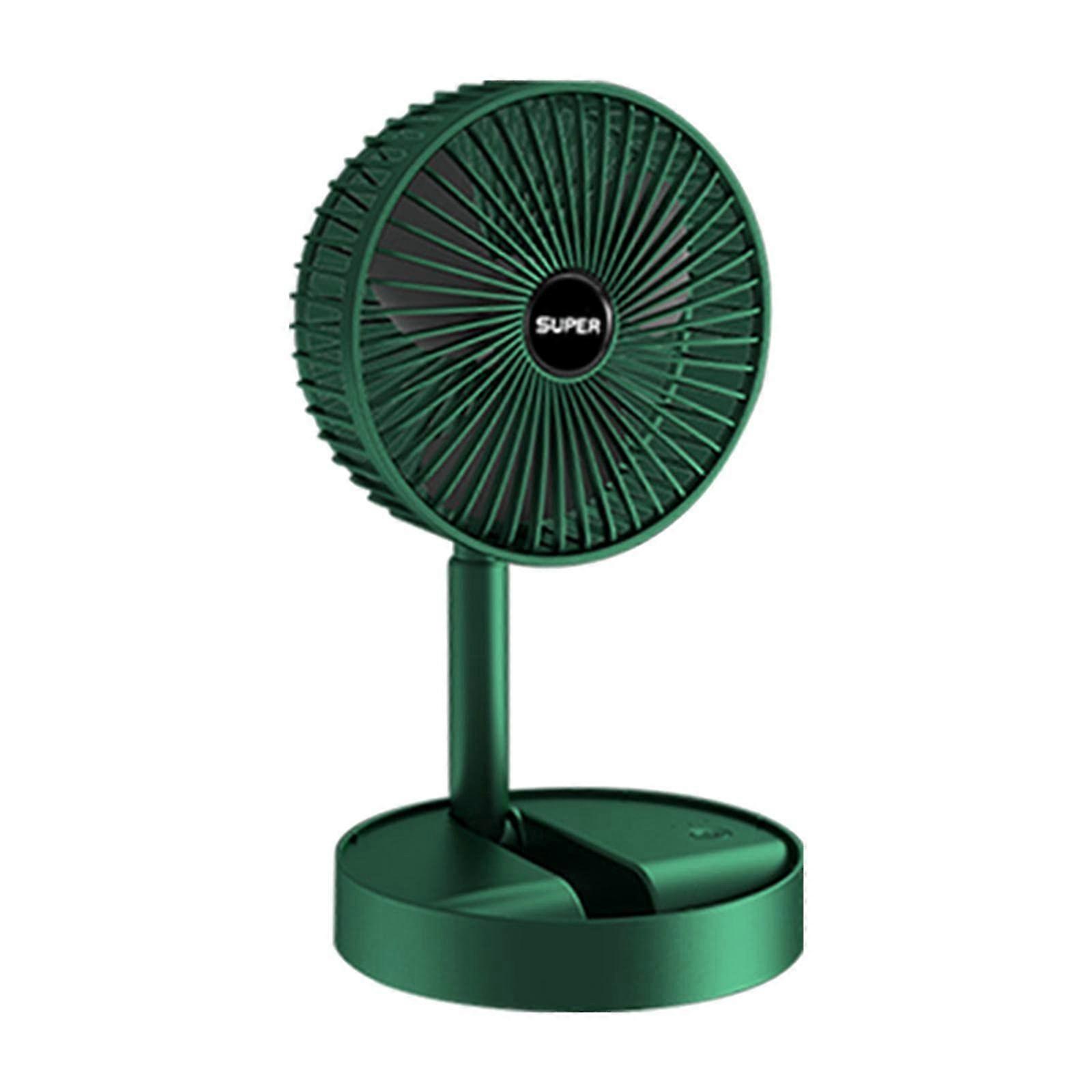 Foldable Fan Desk Fan with 3 Speeds, Portable and Quiet Tabletop Telescopic Fan for Travel and Camping, Easy to Clean