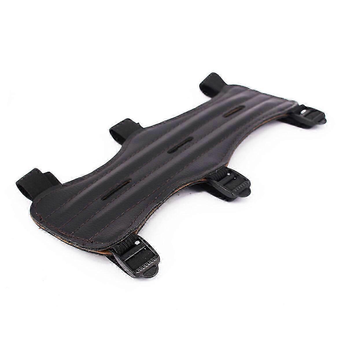 Tir à l’arc Arm Guard Protection Safe Guard Cuir avec 3 sangles réglables
