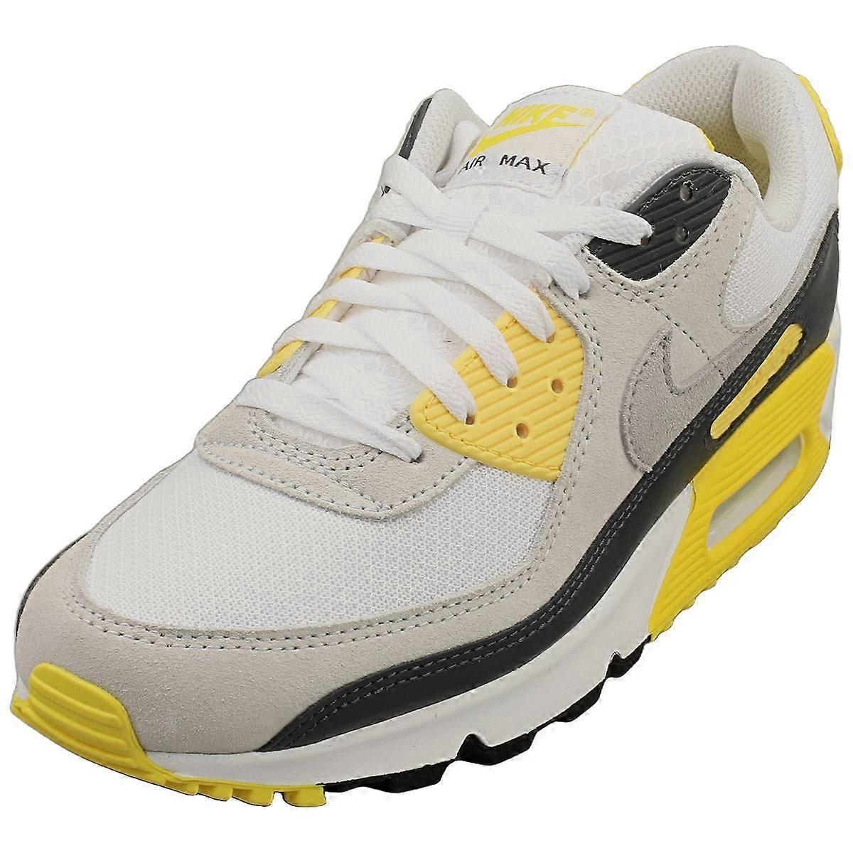 Nike Air Max 90 男士时尚运动鞋 白色 灰色