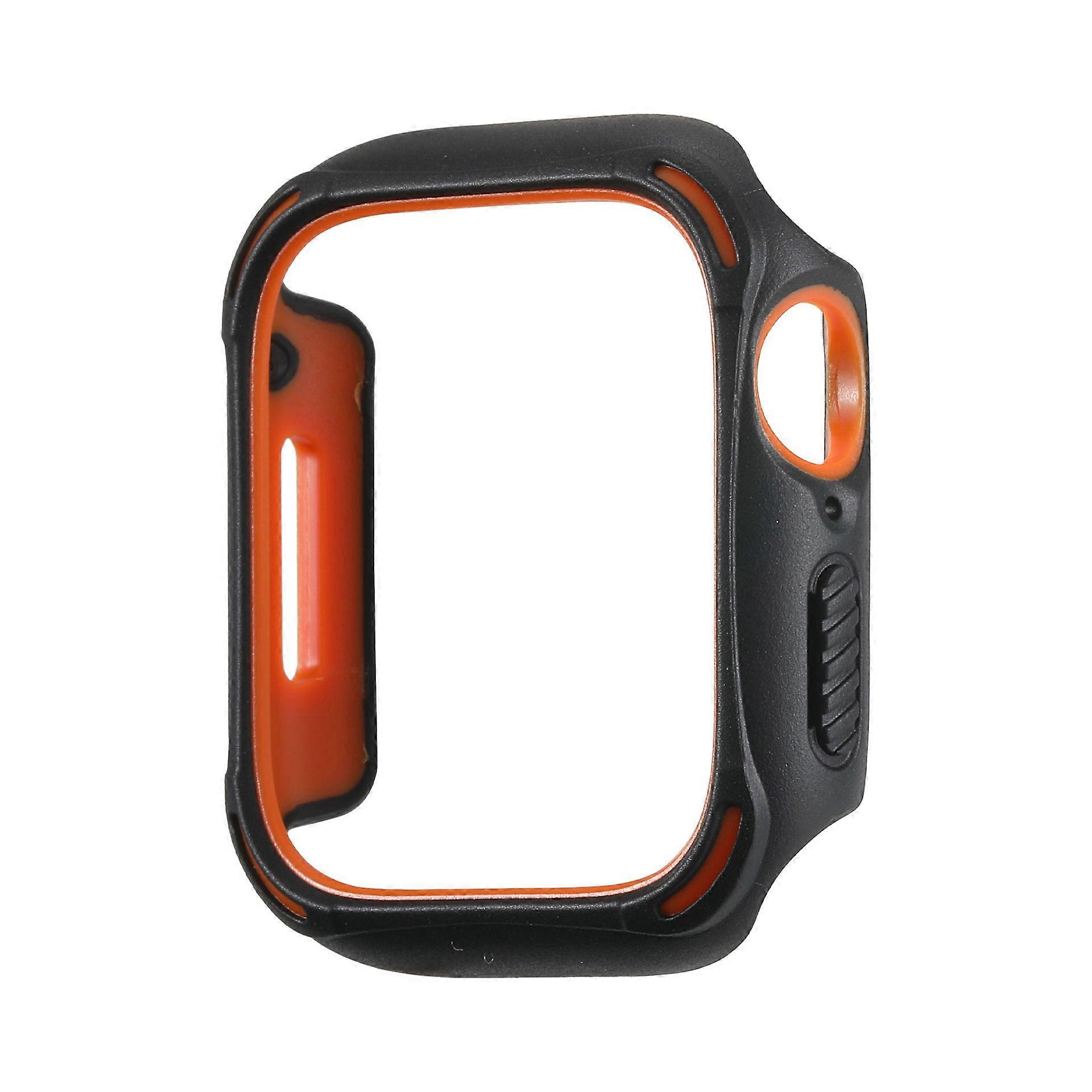 2 PCS For Apple Watch 45mm Bumper Case,Series Rugged Case for Apple Watch Series 7 Durable Protective Cover, Flexible Shock Proof