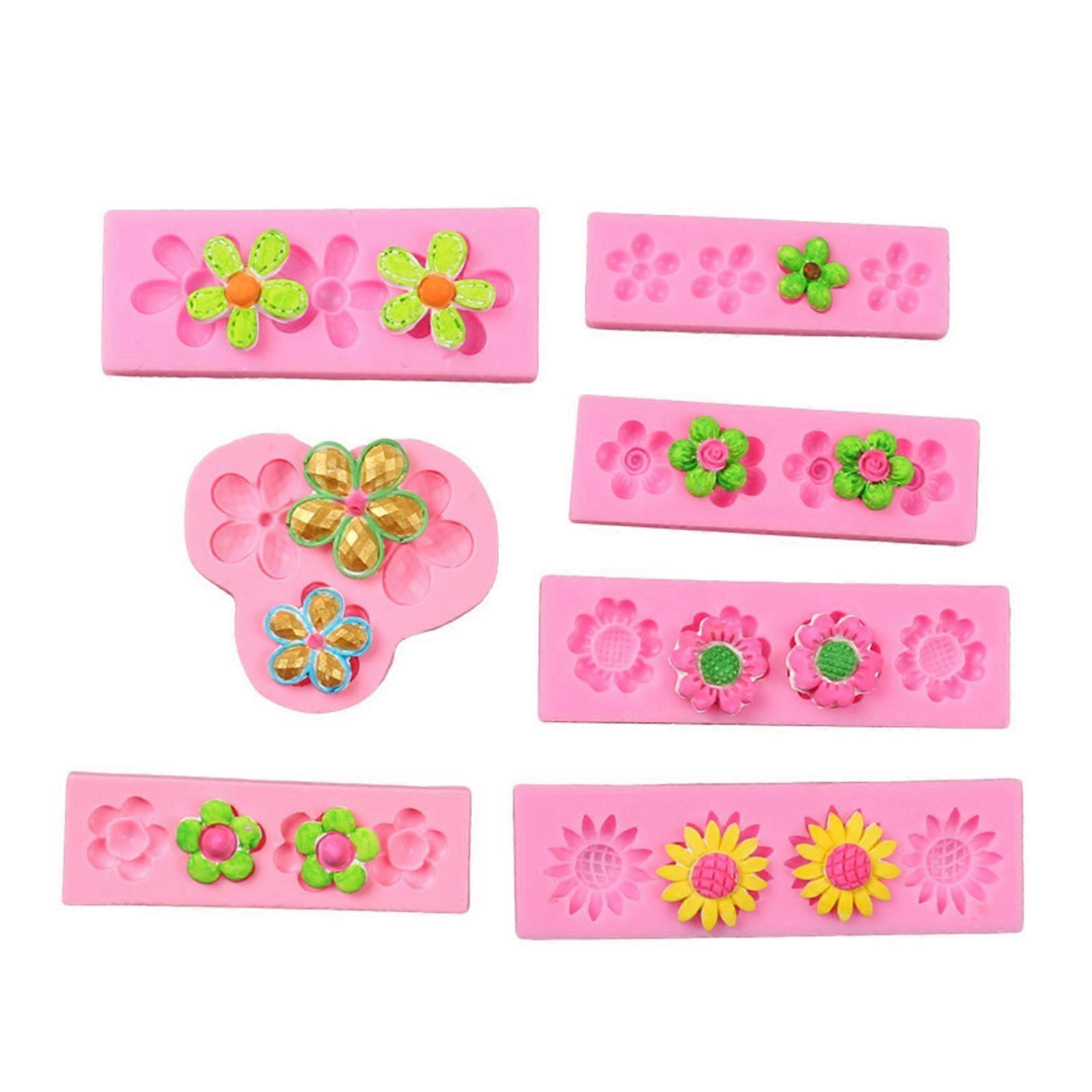 フローラルシリーズシリコンモールド手作り石膏キャンドルソープフォンダンモールド