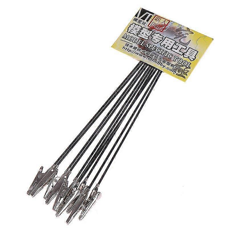 20Pcs Alligator Clip Sticks With Stand – Model Painting Airbrush Holder Set
