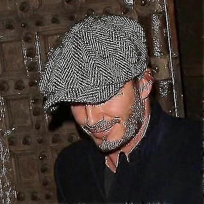 Brittisk stil åttkantig vinterull hatt Gatsby Keps