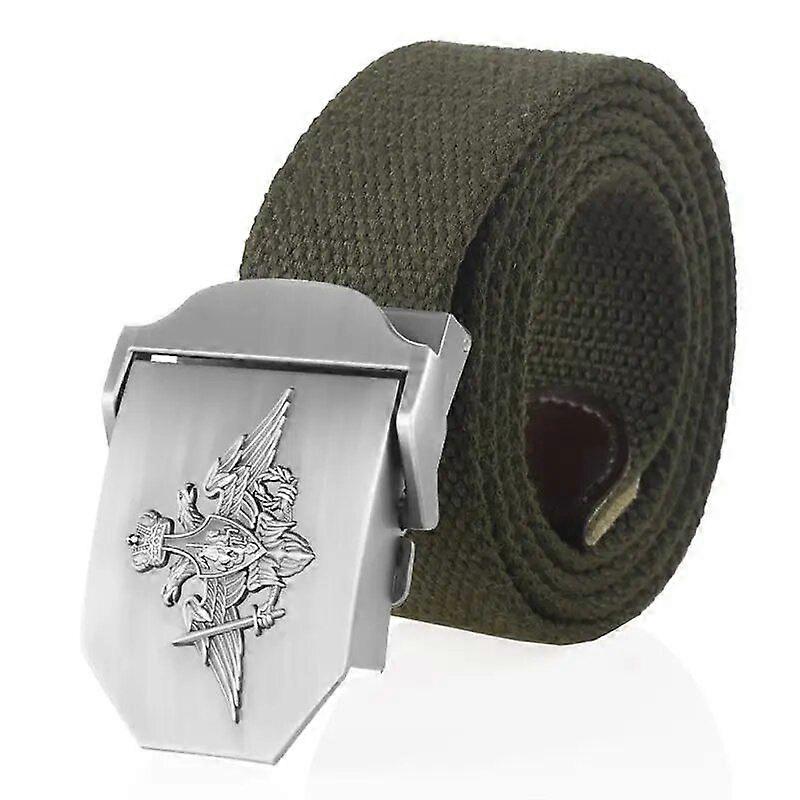 SupSindy Men Canvas Belt 3D Russian Federation Armed Forces Metal Buckle Tactical Belts Jeans Waistband Army Military Male Strap