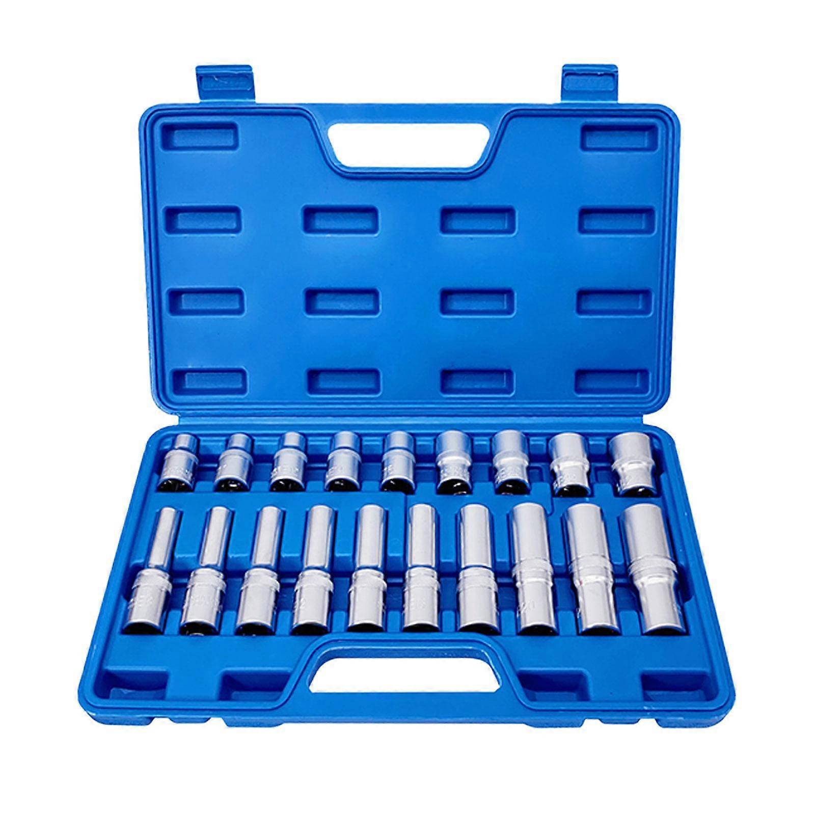 Female Bit Socket Set External Star Socket Set 1/2inch Drive E10 to E24