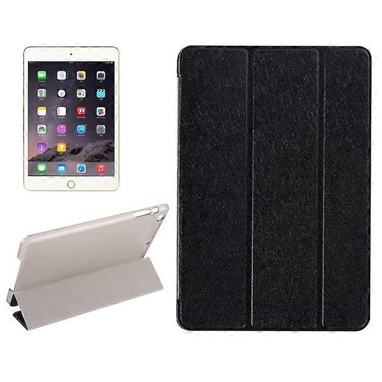 Silk Texture Horizontal Flip Leather Case with Three-Folding Holder for iPad Mini 2019