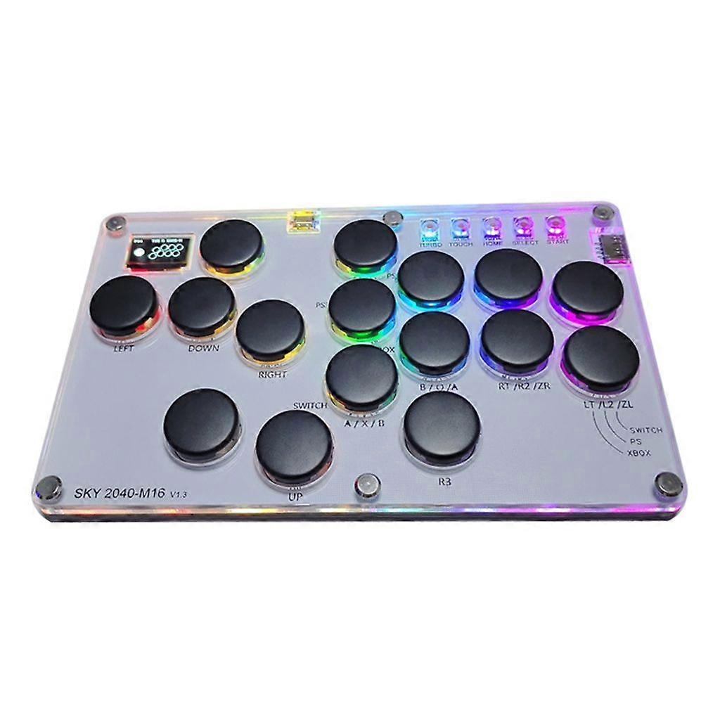  SKY2040 16 Key Arcade Fight Stick Game Controller  for PC Consoles