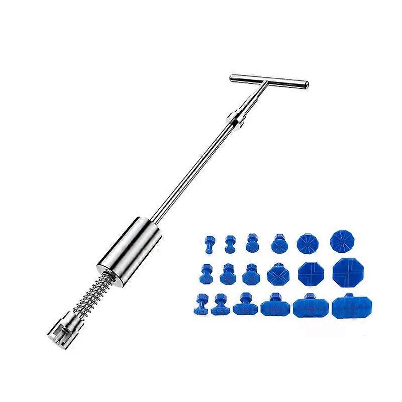 Car Dent Repair Kit, Zoposon Get Professional Results With Our Metal T-Handle Puller And Plastic Glue Tabs! (Without Glue Gun)