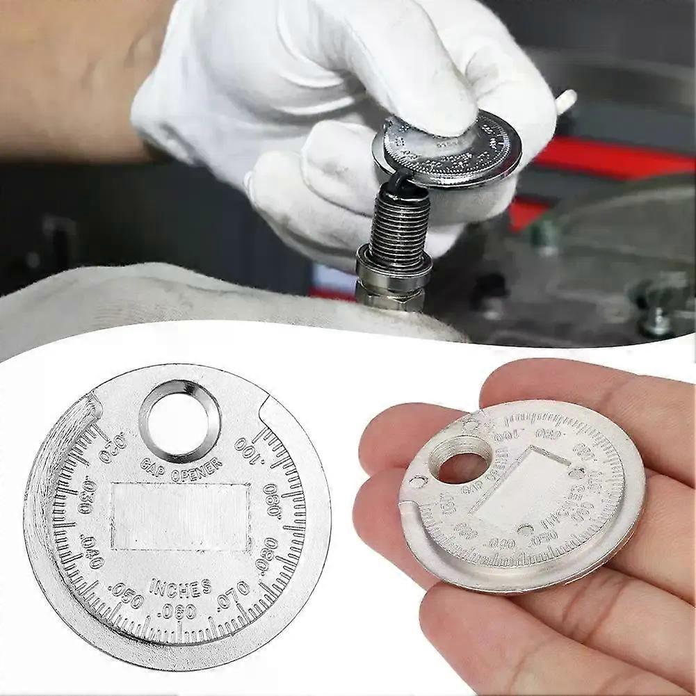 1pc Auto Ignition Spark Plug Gap Gauge Tool Caliber Measuring Tool Currency-Type 0.6-2.4mm Range Spark Plug Gage Gap Feeler