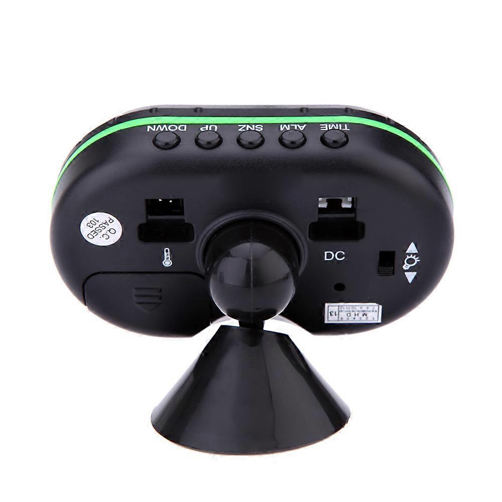 Multi-Function Car LCD Clock with Thermometer, Voltmeter, and Freeze Alert