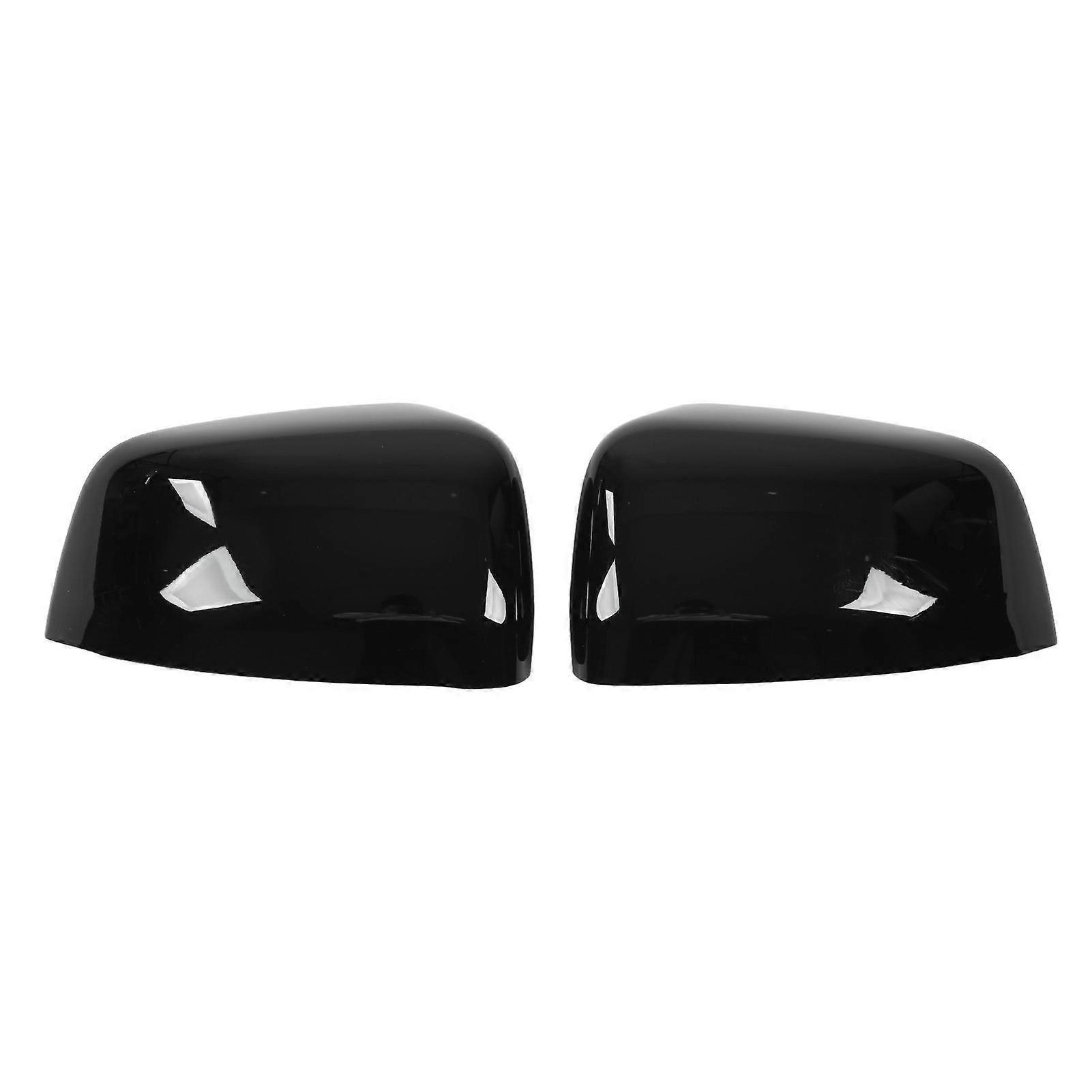 Rear view mirror cover stickers for car glossy black